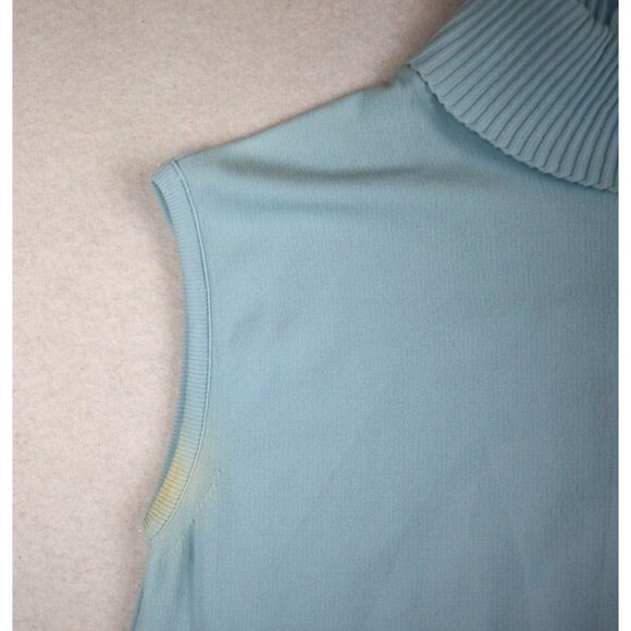 VINTAGE 1970S 70S WOMEN'S SLEEVELESS TURTLENECK SWEATER - JLL FASHION - SIZE 34 - Picture 3 of 6